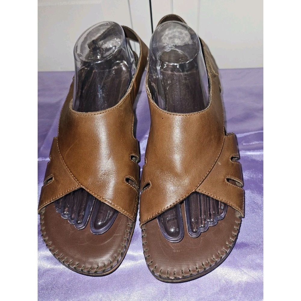 Dr. Scholls Brown Strappy Sandals  Double Air Pillow Women's Size 12